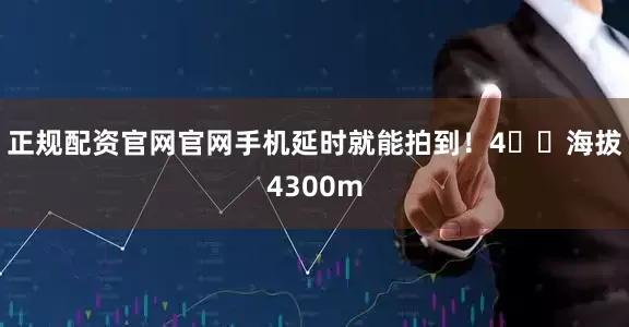 正规配资官网官网手机延时就能拍到！4️⃣海拔4300m