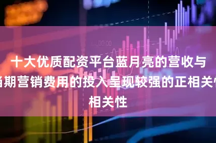 十大优质配资平台蓝月亮的营收与当期营销费用的投入呈现较强的正相关性
